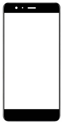 Корпусне скло на Huawei P10 (VTR-L29) чорне, фото 1
