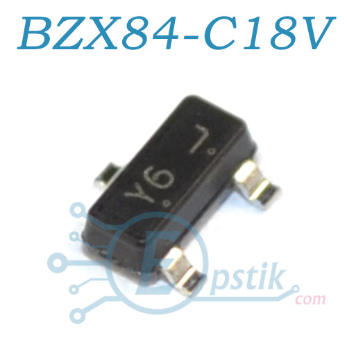 BZX84-C18V стабілітрон 18В 300мВт SOT23