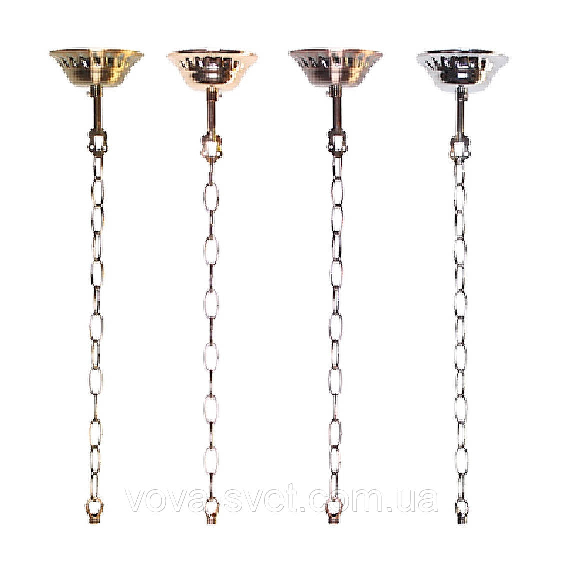 Стельове кріплення з ланцюгом/Bronze/Antique copper/ Chrome/Gold/, фото 1