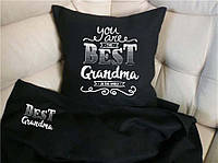 Подушка і плед "You are best grandma"