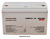 Акумулятор гелевий LogicPower LPM-GL 12V 100AH, фото 2