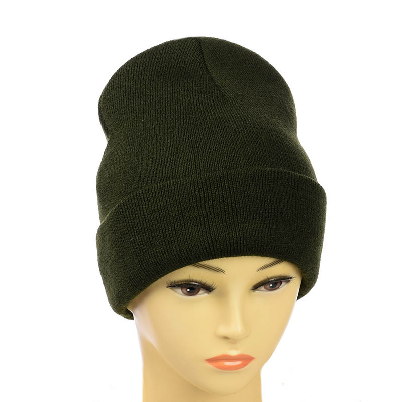 Шапка-лопата "New" без декору хакі темний