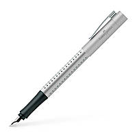 Ручка перьевая Faber-Castell GRIP 2011 корпус серебряный, перо F (0.5 мм), 140906