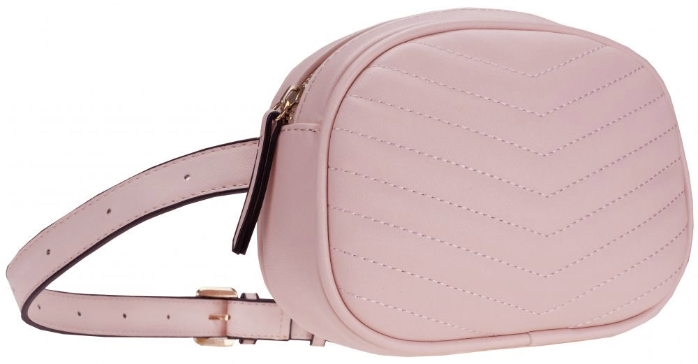 Модна жіноча маленька сумка на пояс рожевого кольору, польський бренд BB231