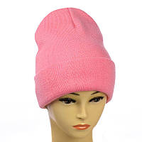 Шапка-лопата "New" без декору рожевий