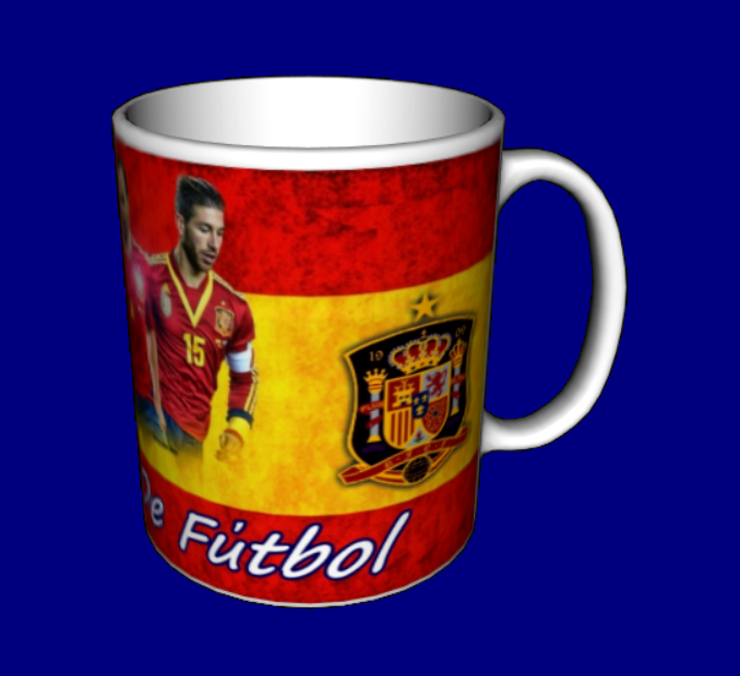 Кружка футбольна / чашка з принтом футбол збірна Іспанії