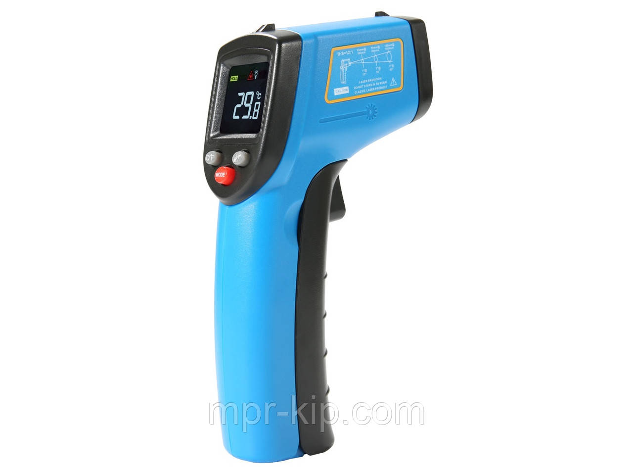 Пірометр Benetech GM333A ( -50~400 °C) DS:12:1; EMS:0,1-1,00. Інвертований дисплей, фото 1