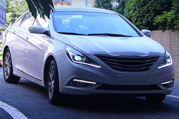 Передні фари Led оптика Hyundai Sonata YF ксенон, фото 1