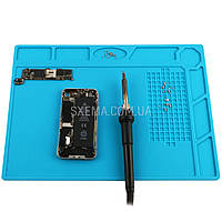 Килимок для паяння S-120B 320x230 мм термостійкий силіконовий термокилимок мат для розбирання (TE-502)