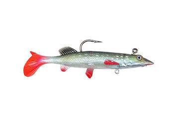 Рибка силіконова з гачком і трійником Wizard PIKE 12cm 1шт