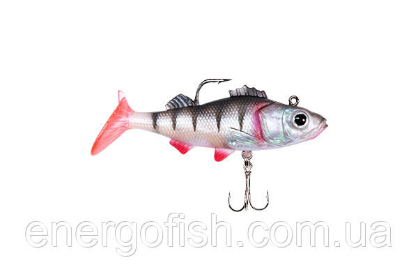 Рибка силіконова з гачком і трійником Wizard PERCH 8cm 1шт