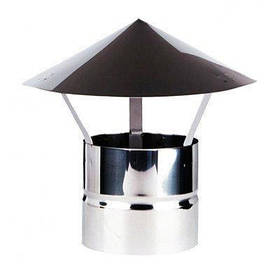 Зонт неіржавіюча сталь 0,5 мм, діаметр 220 мм димохід, вентиляція