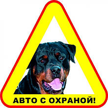 Наклейка "Авто з охороною" №5 (упаковка 2шт)