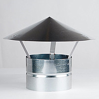 Зонт оцинковка 0,5 мм, діаметр 100 мм, вентиляція, димар