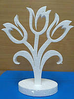 Фігура з пінопласту "Букет тюльпанів" (товщина 20 мм) 150*130 мм