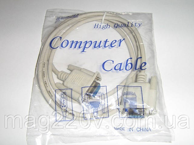 Модемний кабель RS 232 DB9 / RS 232 DB9 (мама/мама)