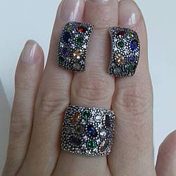 Срібний комплект Оксамит