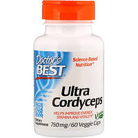 Кордицепс покращеного дії, Doctor's s Best, Ultra Cordyceps, 60 капсул