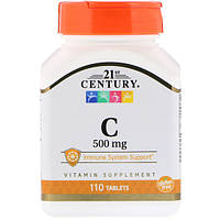 Витамин С, 500 мг, 21st Century Health Care, 110 таблеток