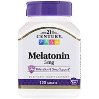 Мелатонин 5 мг, 21st Century Health Care, 120 таб.