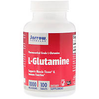 L- глютамин, Jarrow Formulas, 1000 мг, 100 таблеток