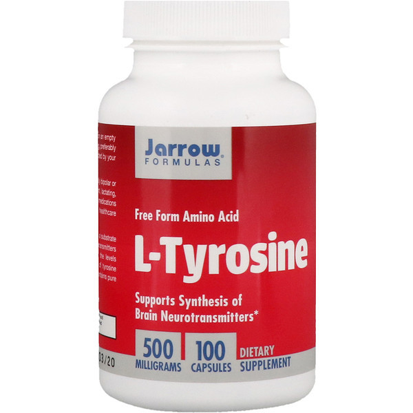 L - тирозин, Jarrow Formulas, 500 мг, 100 капсул