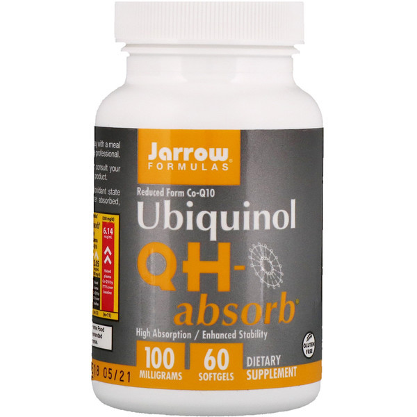 Убихинол, Jarrow Formulas, 100 мг, 60 капсул
