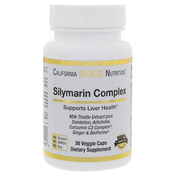 Силімарин екстракт розторопші, California Gold Nutrition