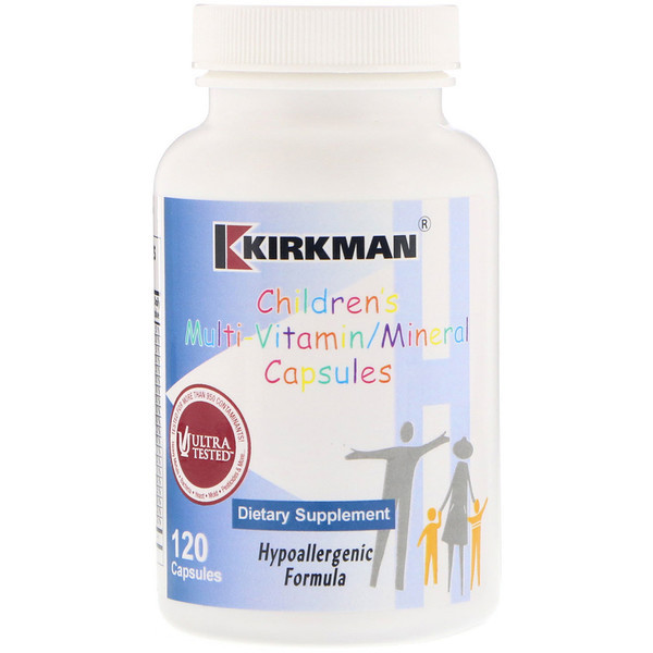 Полівітаміни для дітей алергетиків, Kirkman Labs, 120 капсул