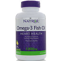 Омега-3 з лимонним смаком Natrol, ЭКГ180/ЭПК120, 1000 мг, 150 капсул