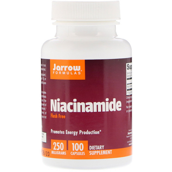 Ніацинамід вітамін В-3, Jarrow Formulas, 250 мг, 100 капсул