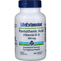 Пантотеновая кислота (Pantothenic Acid), Life Extension, 500 мг, 100 кап.