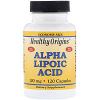 Альфа-ліпоєва кислота, Healthy Origins, 100 мг, 120