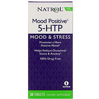 5-гідроксітріптофан (Mood Positive 5-НТР), Natrol, 50 таблеток
