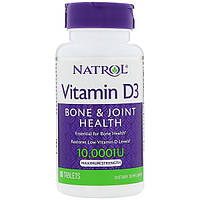 Вітамін D3, Vitamin D3, Natrol, 10,000 МО, 60 таблеток