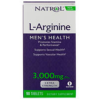 L-аргинин, Natrol, 3000 мг, 90 таблеток