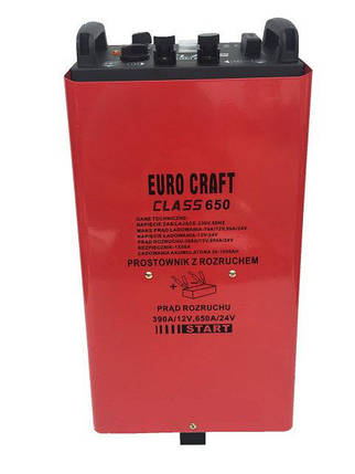 Пусковий зярядное пристрій Euro Craft CLASS650 - 650A, 12 В / 24 В, фото 2