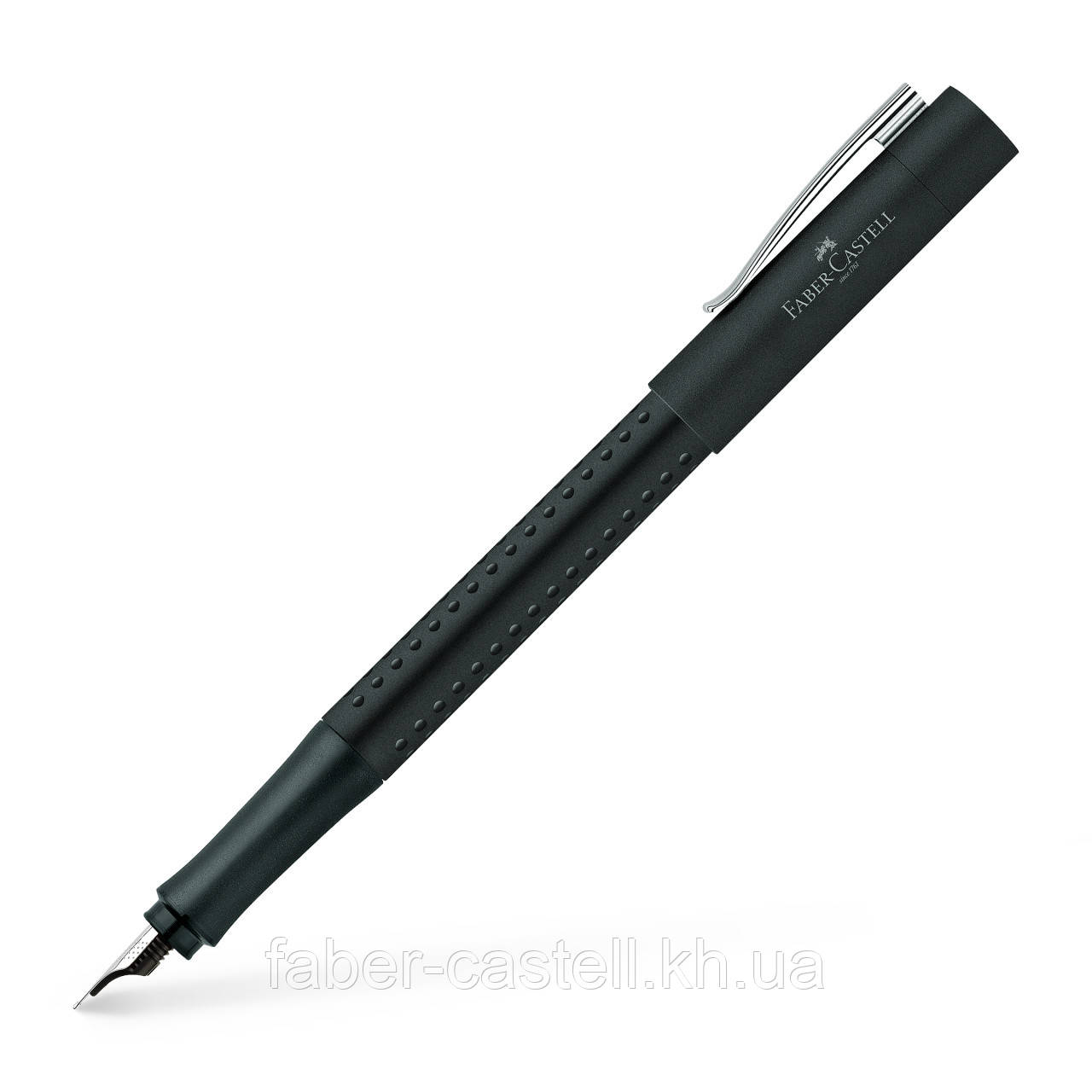 Ручка перова Faber-Castell GRIP 2011 корпус чорний, перо М (0,7 мм), 140901