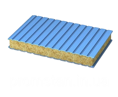Стінові сендвіч-панелі з наповнювачем з мінеральної вати 150 мм, фото 2