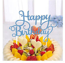 Табличка для торта "Happy Birthday"