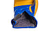 Боксерські рукавиці PowerPlay 3021 Ukraine Синьо-Жовті 14 унцій, фото 5