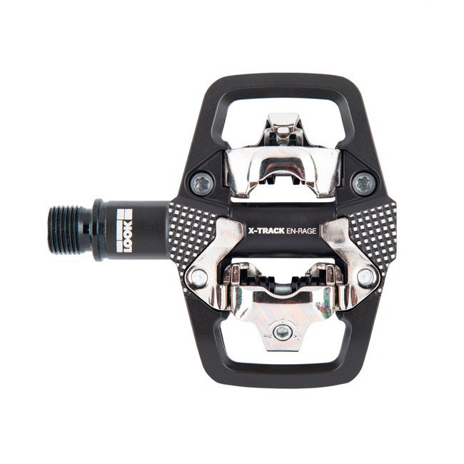 Педалі Look X-TRACK EN-RAGE BLACK, алюміній, вісь chromoly 9/16", чорна