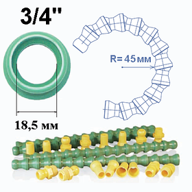 Система шарнірних елементів, трубки подачі СОЖ. Розмір 3/4"
