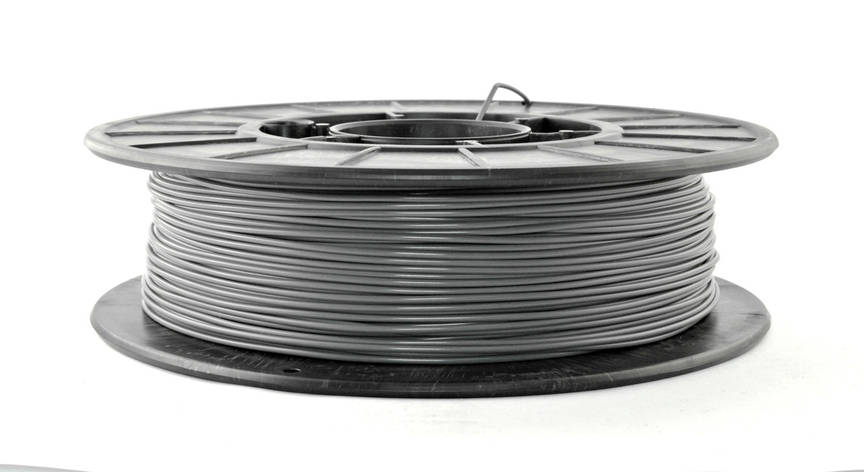 Нитка PLA (ПЛА) пластик для 3D-друку, Сірий (1.75 мм/0.5 кг), фото 1