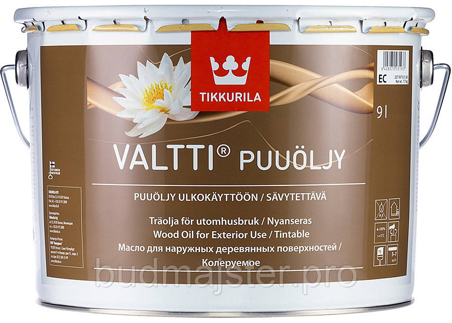 Олія Tikkurila Валті безбарвна ЕС, 9 л