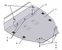 Захист двигуна Acura МDX (2006-2013)(Захист двигуна Акура МДХ) Кольчуга, фото 2