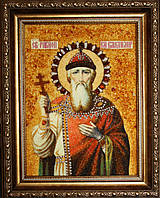 Картина из янтаря " Икона-Св. Владимир