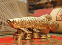 Риба Арована (під бронзу) — потужний талісман для приваблення стабілізації (16 см)