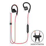 Бездротові Bluetooth-навушники QCY QY13 з завушинами та підтримкою aptX (Чорно-червоний), фото 2