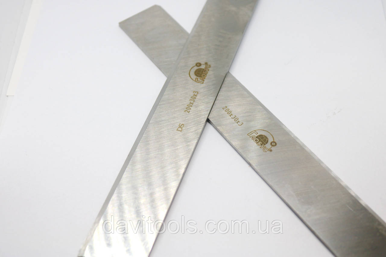 Строгальный нож 200x20x3 DS Globus - фото 3 - id-p855483377